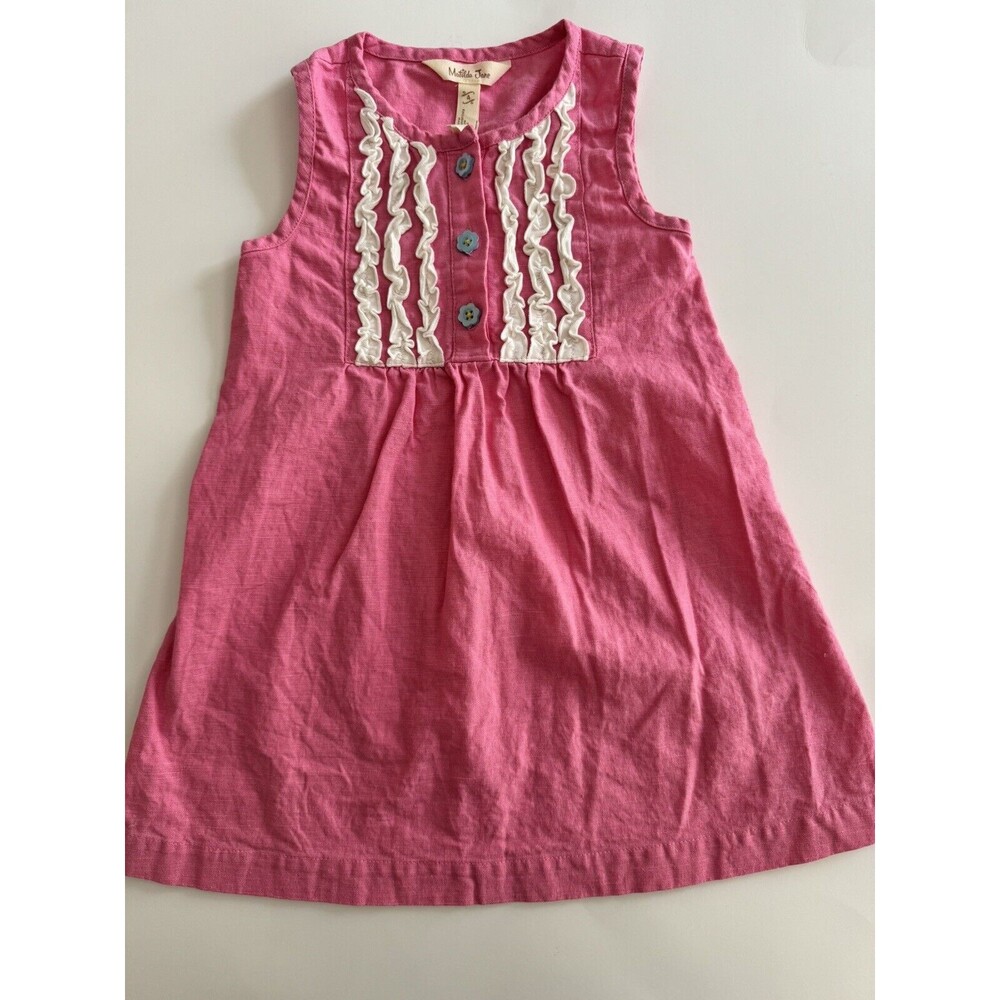 MATILDA JANE Brilliant daydream Dazzling Dream Dress SIZE 4 Pink Ruffle EUC